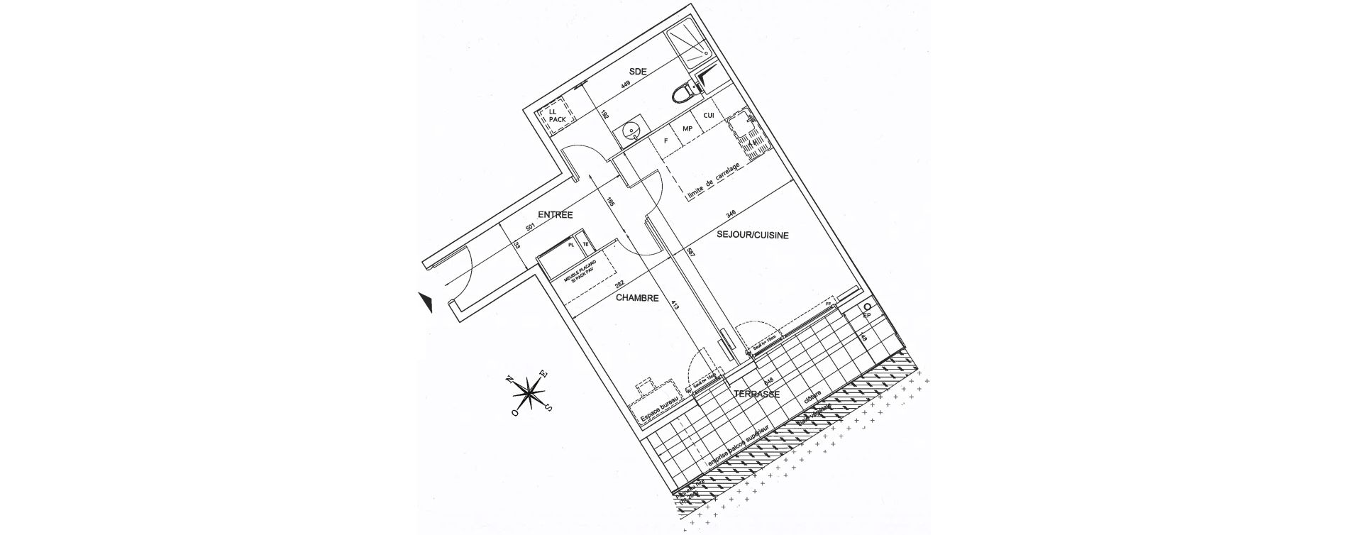 Appartement T2 de 48,14 m2 &agrave; Bezons Agriculture