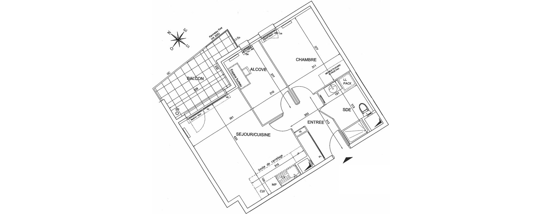Appartement T2 de 53,06 m2 &agrave; Bezons Agriculture
