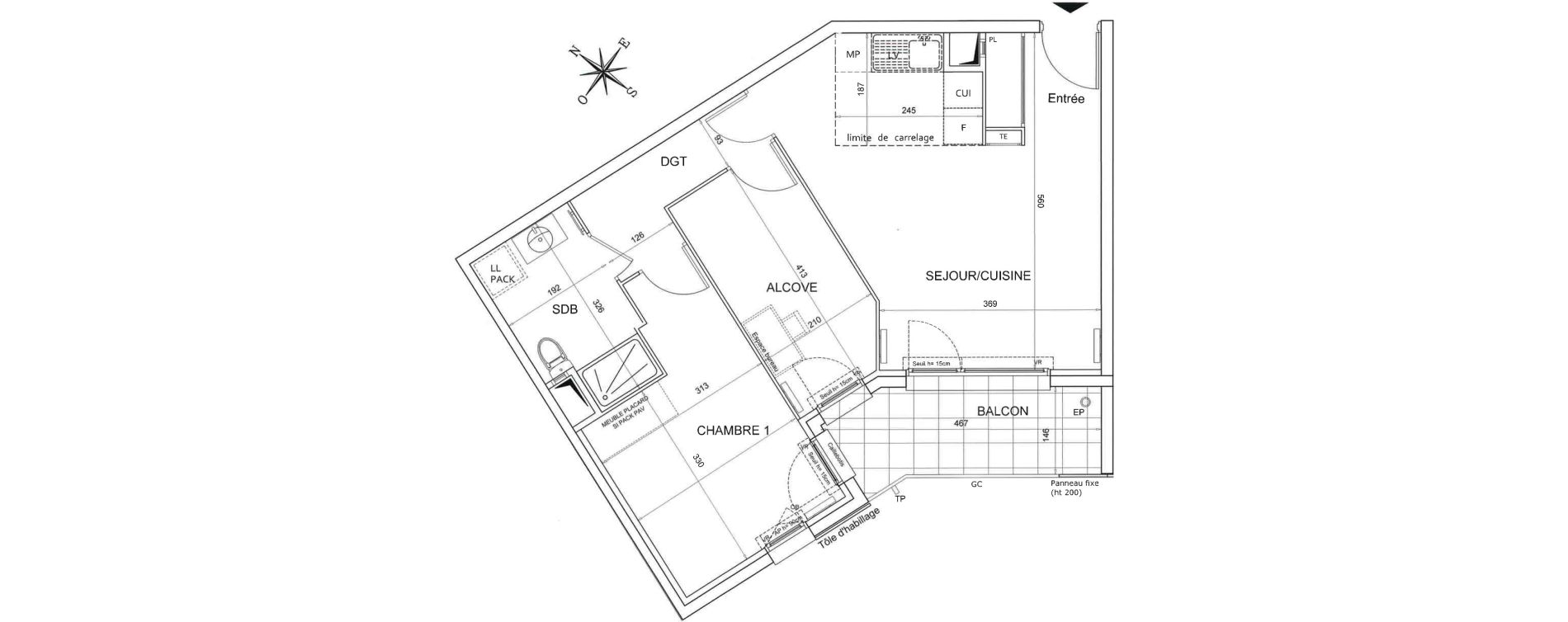 Appartement T2 de 55,84 m2 &agrave; Bezons Agriculture