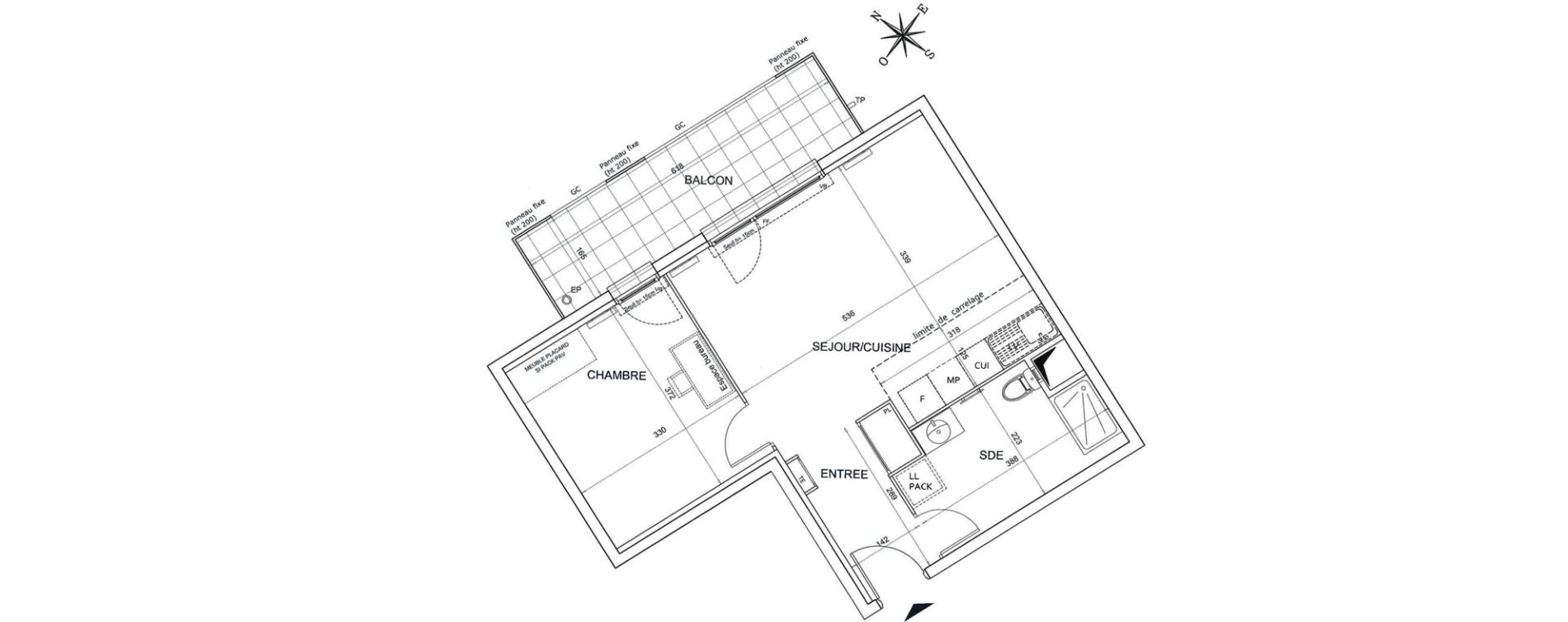 Appartement T2 de 48,13 m2 &agrave; Bezons Agriculture