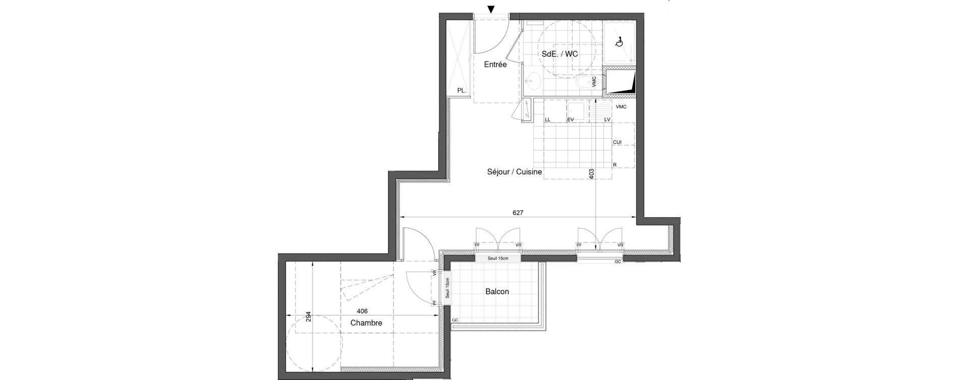 Appartement T2 de 43,91 m2 &agrave; Bezons Nouveau bezons