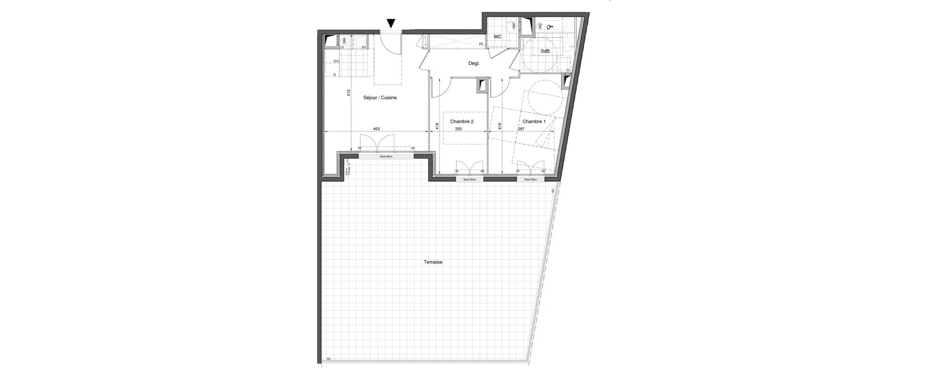 Appartement T3 de 60,00 m2 &agrave; Bezons Nouveau bezons