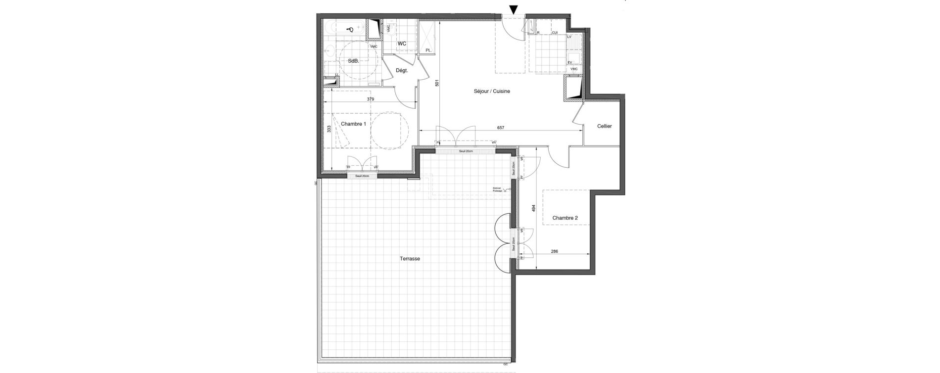 Appartement T3 de 72,34 m2 &agrave; Bezons Nouveau bezons