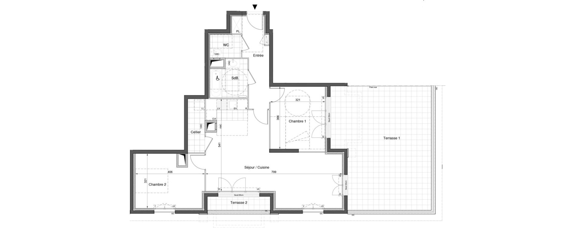 Appartement T3 de 74,59 m2 &agrave; Bezons Nouveau bezons