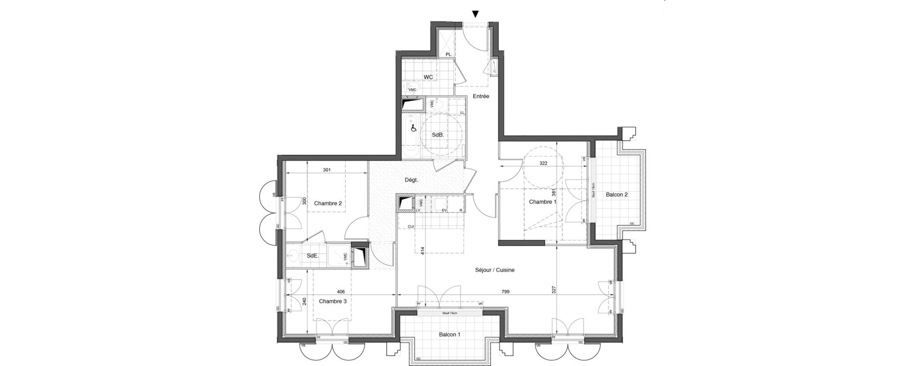 Appartement T4 de 84,04 m2 &agrave; Bezons Nouveau bezons