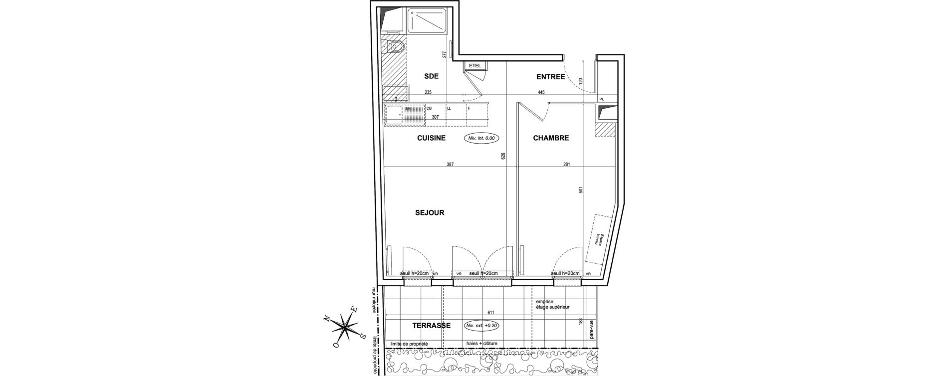 Appartement T2 de 43,30 m2 &agrave; Bezons Agriculture