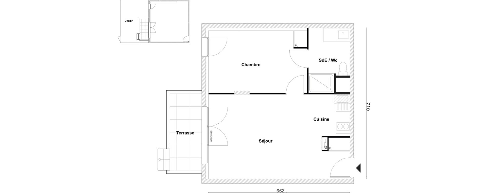 Appartement T2 de 45,00 m2 &agrave; Bezons Bezons centre