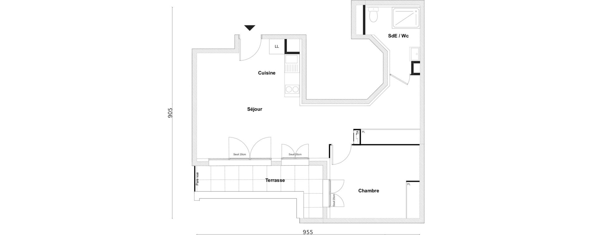 Appartement T2 de 49,10 m2 &agrave; Bezons Bezons centre
