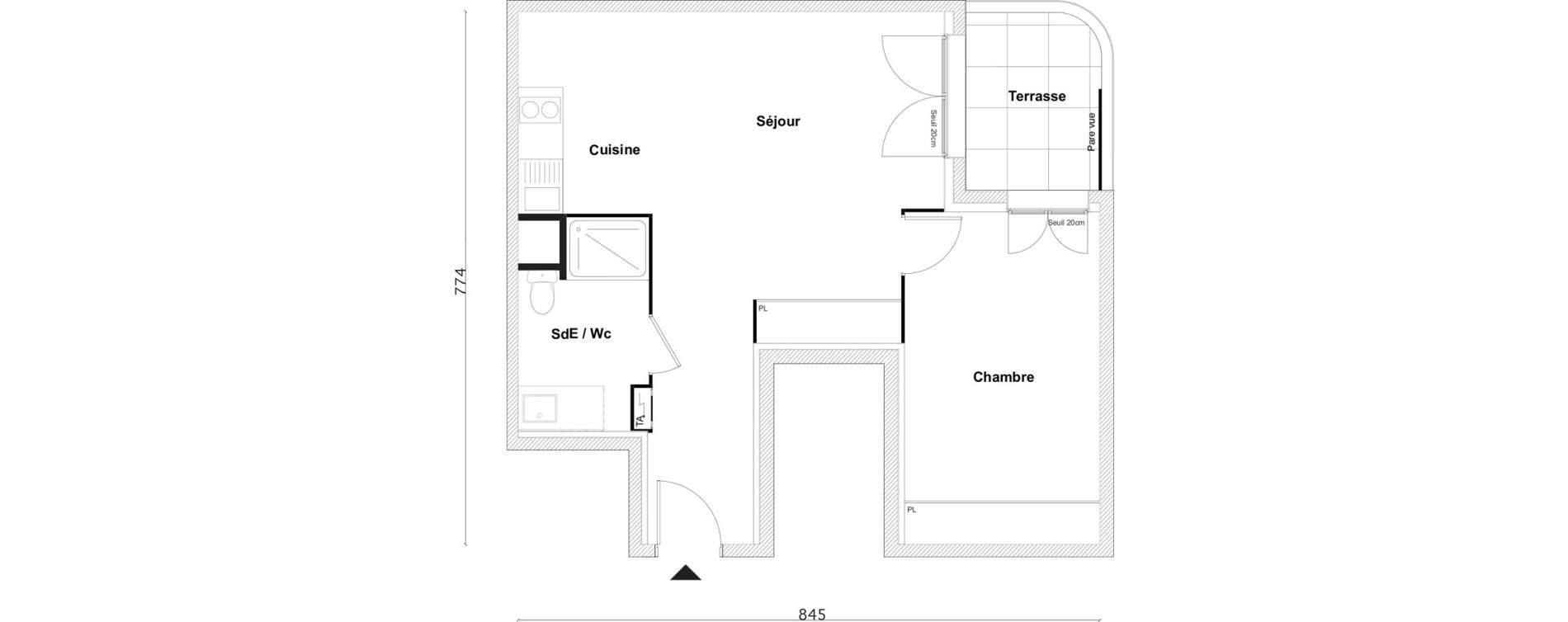 Appartement T2 de 48,00 m2 &agrave; Bezons Bezons centre