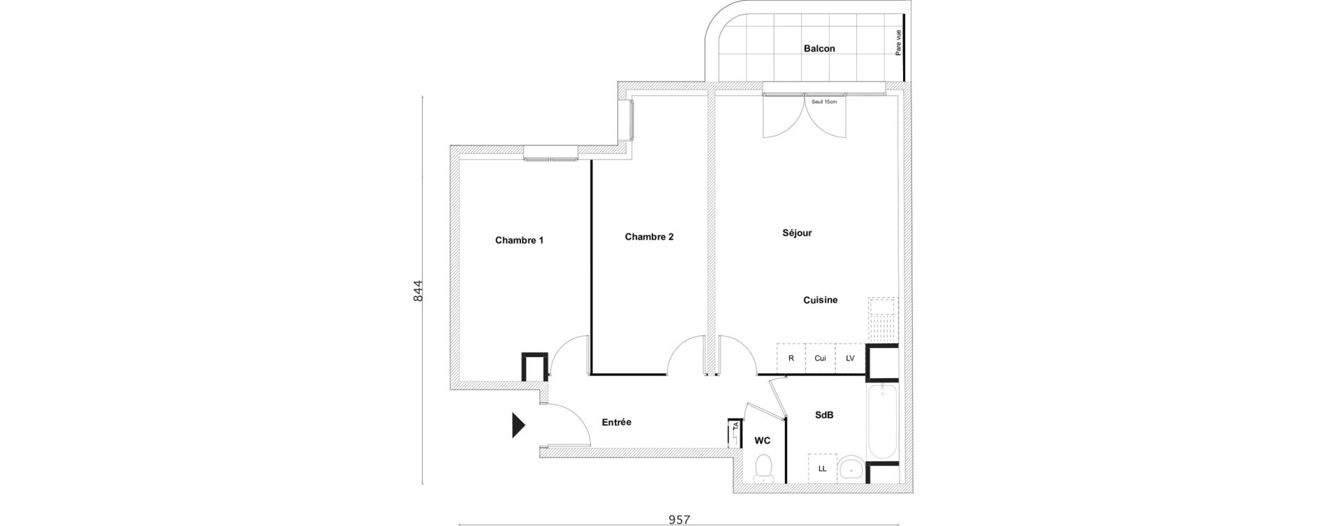 Appartement T3 de 64,55 m2 &agrave; Bezons Bezons centre