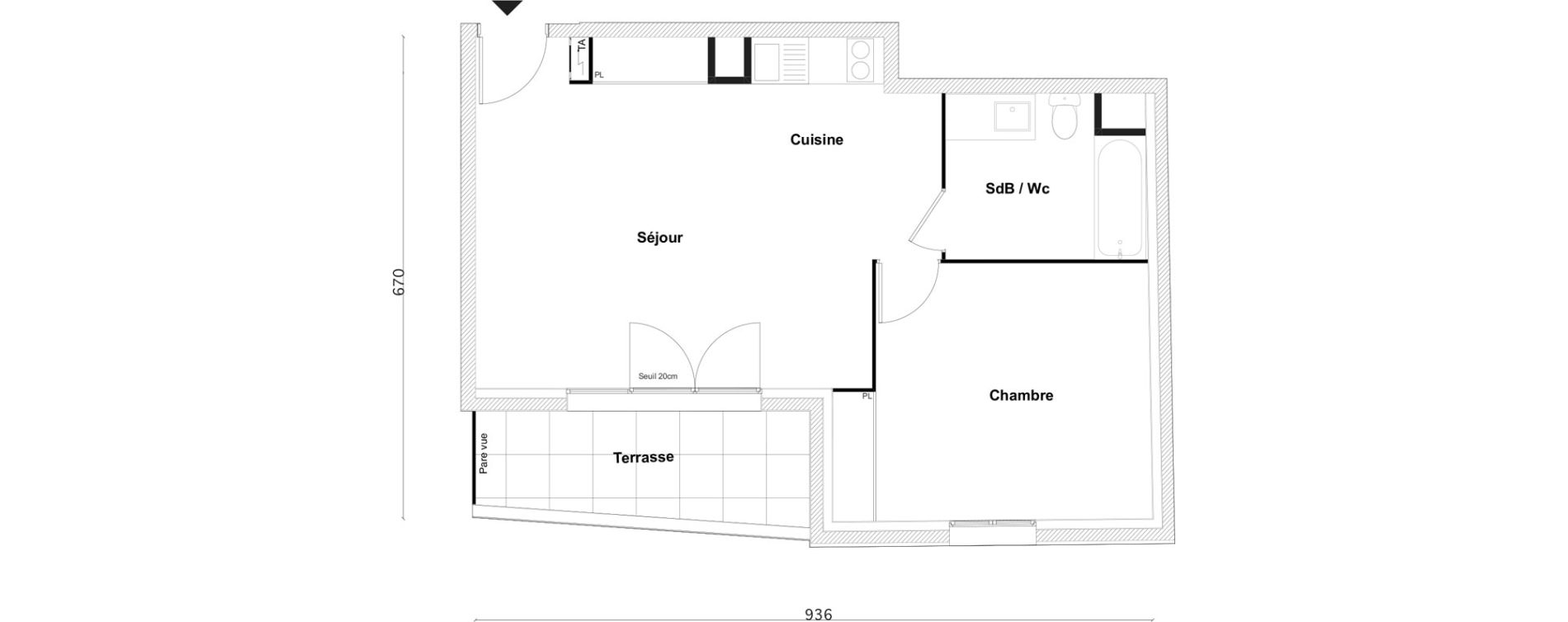 Appartement T2 de 48,85 m2 &agrave; Bezons Bezons centre
