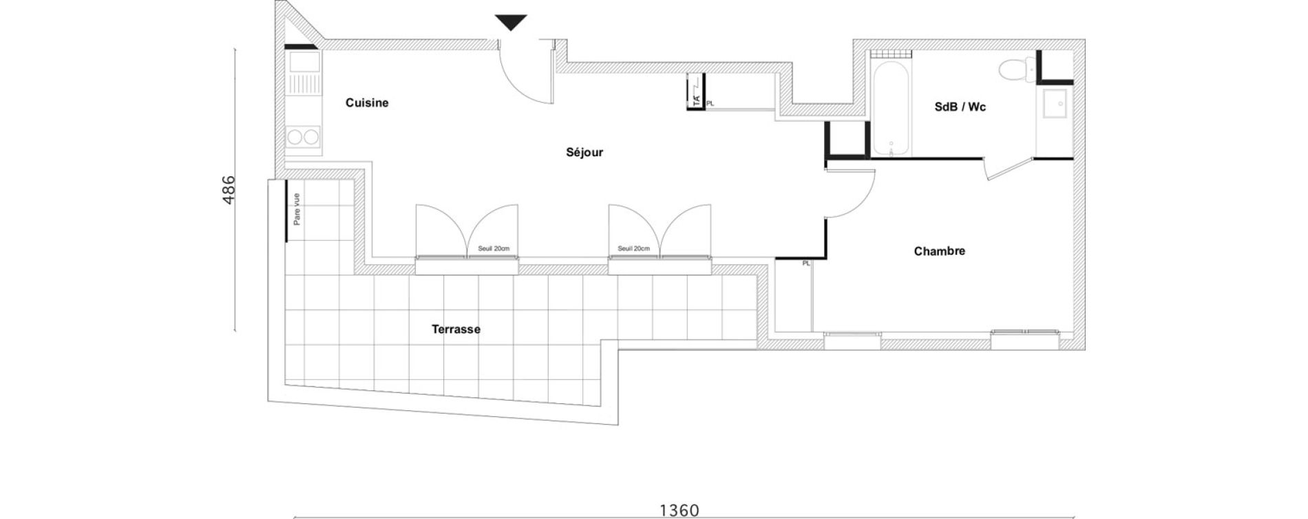 Appartement T2 de 47,70 m2 &agrave; Bezons Bezons centre