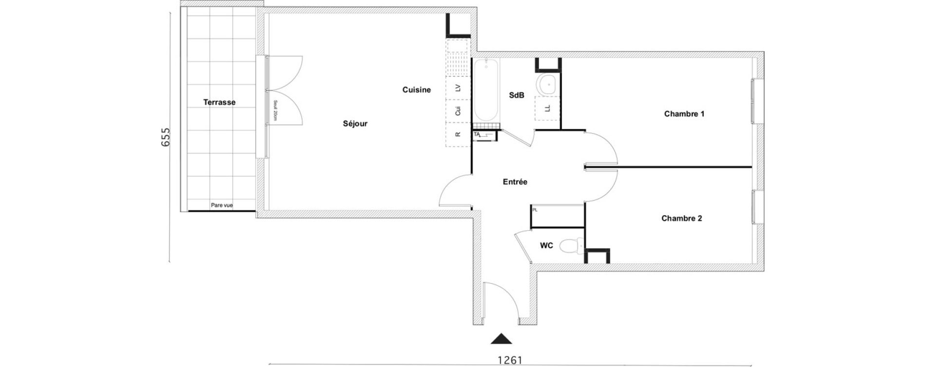 Appartement T3 de 66,20 m2 &agrave; Bezons Bezons centre