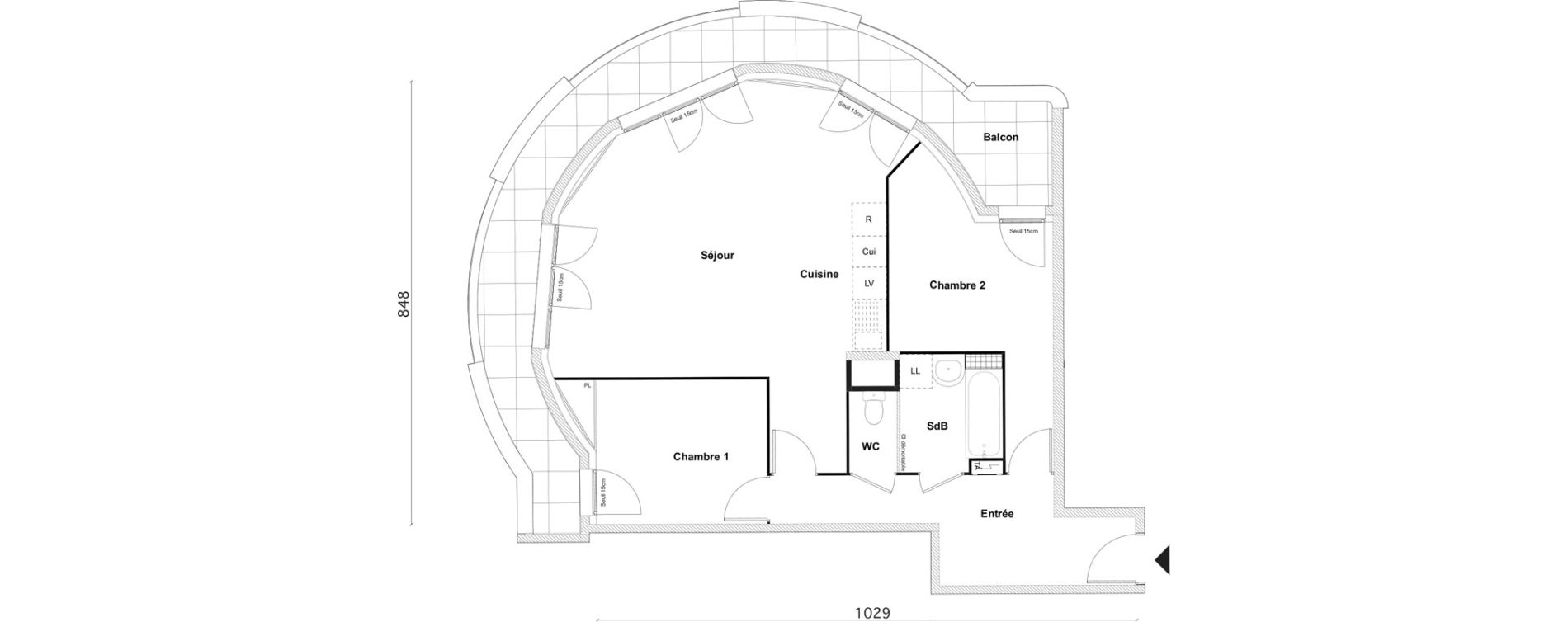 Appartement T3 de 70,90 m2 &agrave; Bezons Bezons centre