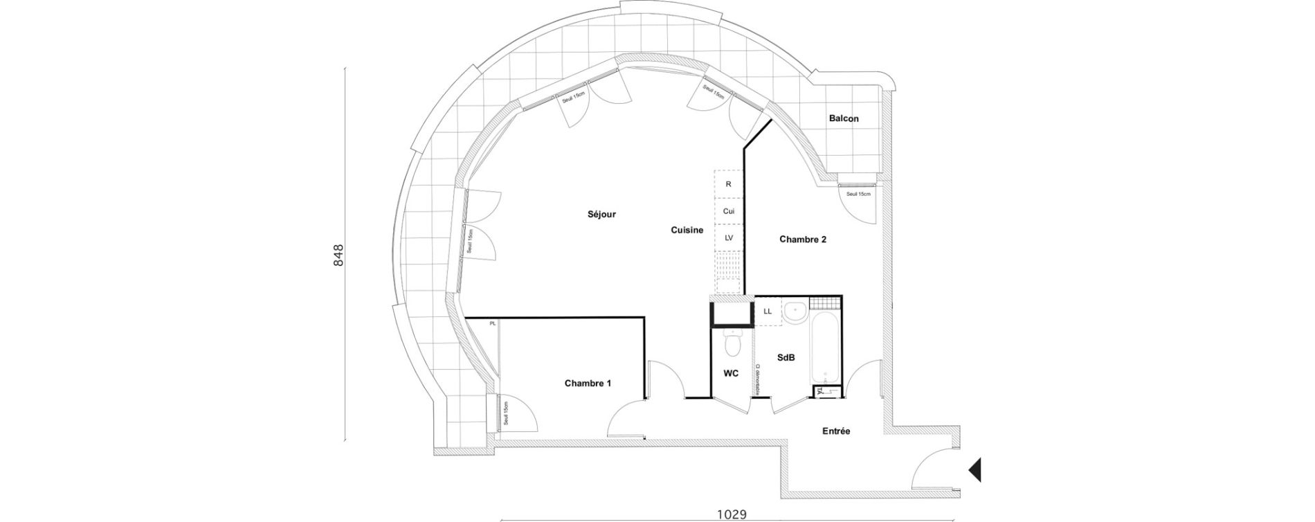 Appartement T3 de 70,90 m2 &agrave; Bezons Bezons centre