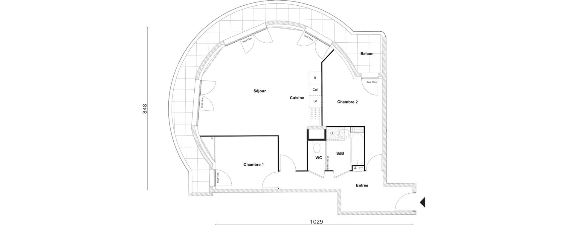 Appartement T3 de 70,90 m2 &agrave; Bezons Bezons centre