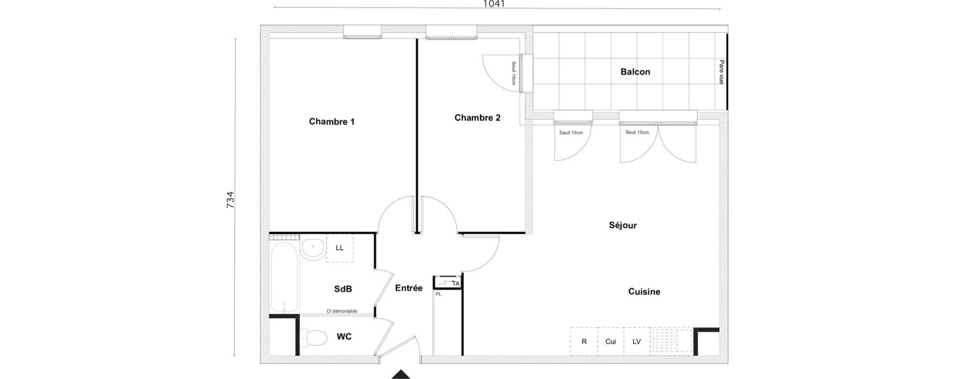 Appartement T3 de 64,45 m2 &agrave; Bezons Bezons centre