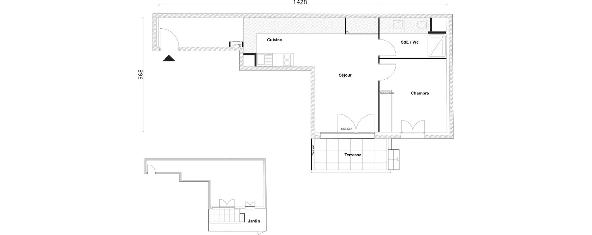 Appartement T2 de 50,15 m2 &agrave; Bezons Bezons centre