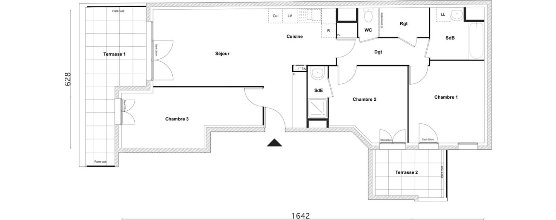 Appartement T4 de 86,65 m2 &agrave; Bezons Bezons centre