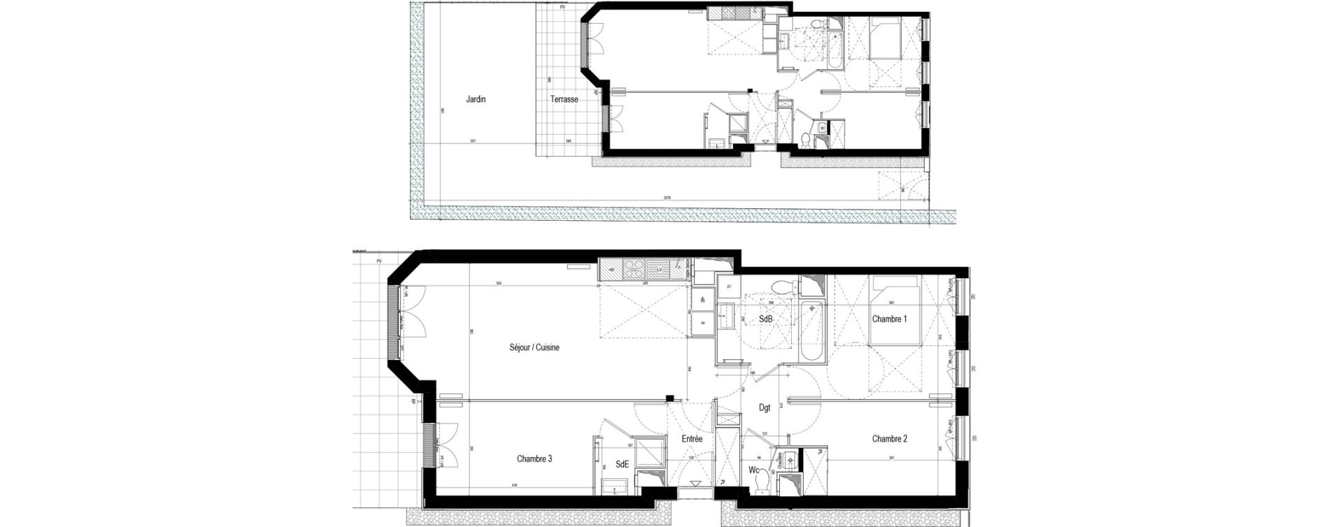 Appartement T4 de 82,23 m2 &agrave; Bezons Val-chenes