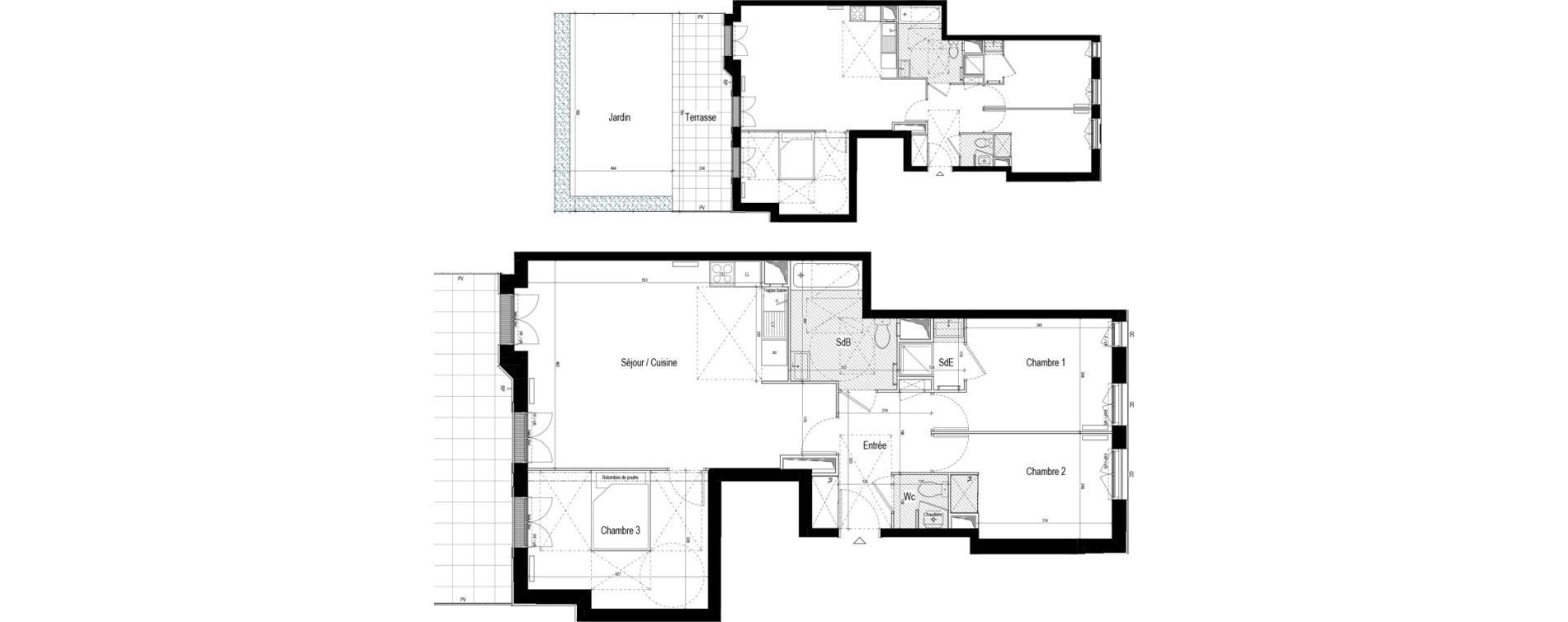 Appartement T4 de 81,51 m2 &agrave; Bezons Val-chenes