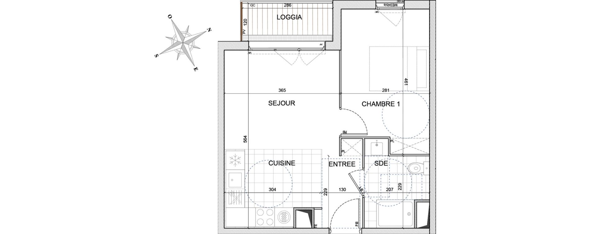 Appartement T2 de 39,00 m2 &agrave; Bezons Centre