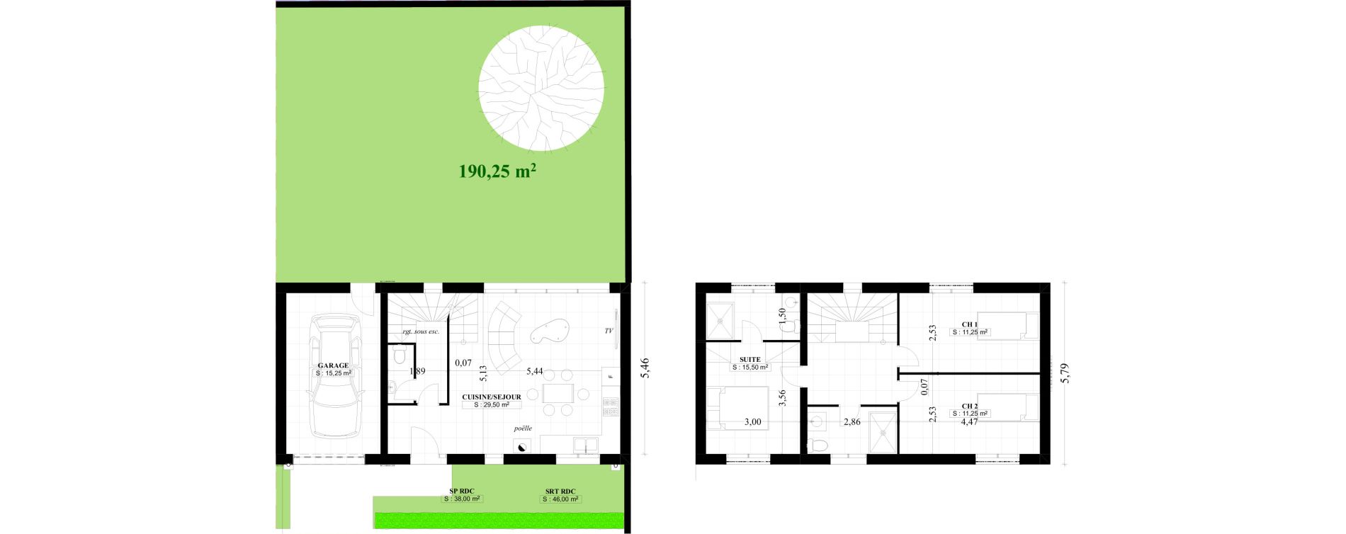 Maison T4 de 82,45 m2 &agrave; Bezons Vaillant - couturier
