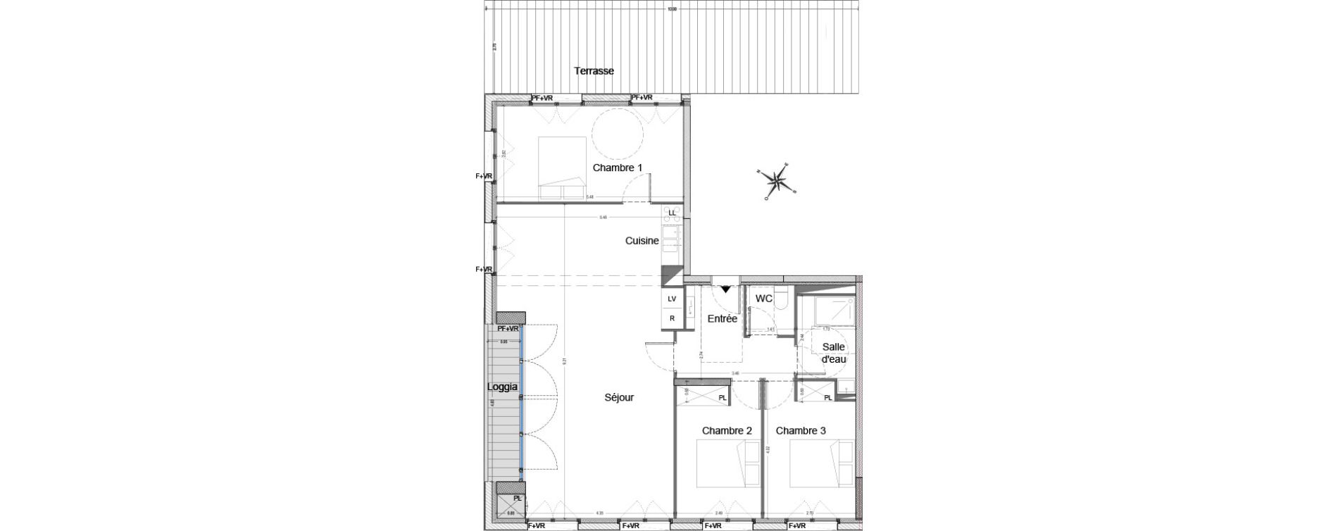 Appartement T4 de 93,11 m2 &agrave; Bezons Agriculture