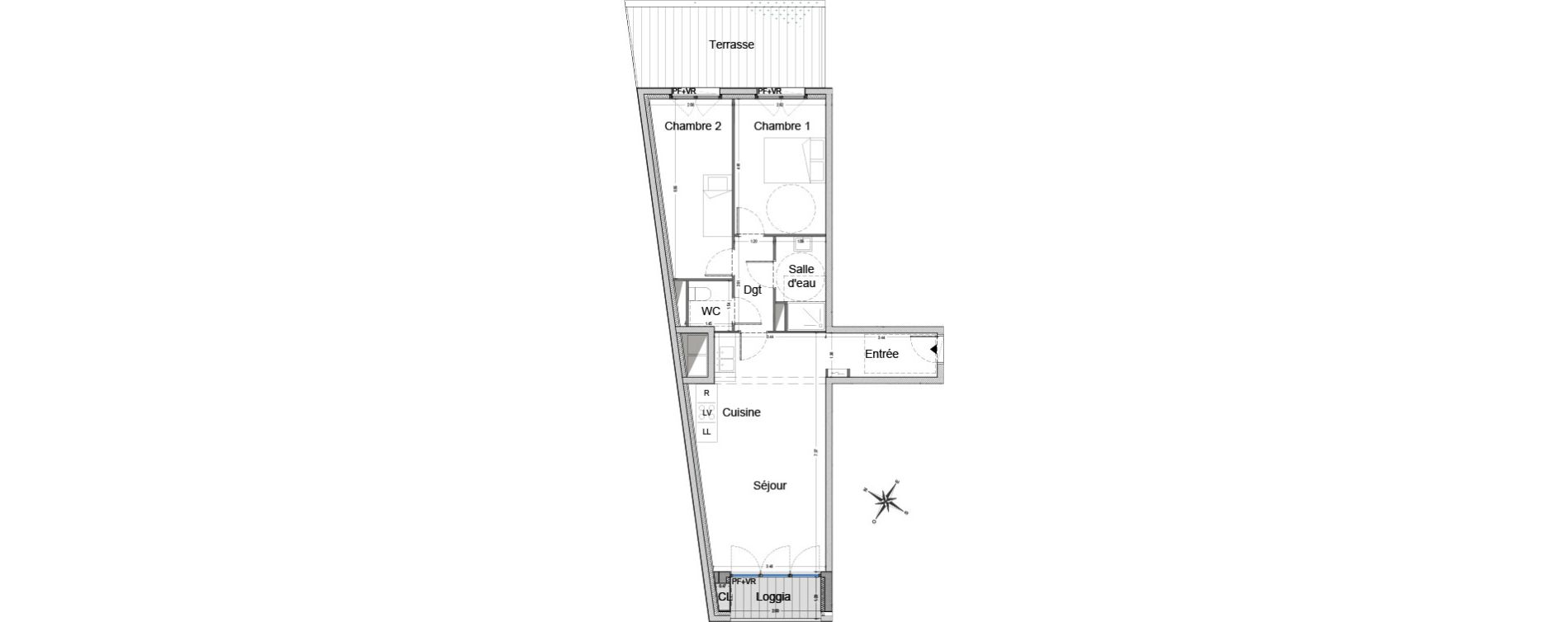 Appartement T3 de 66,04 m2 &agrave; Bezons Agriculture