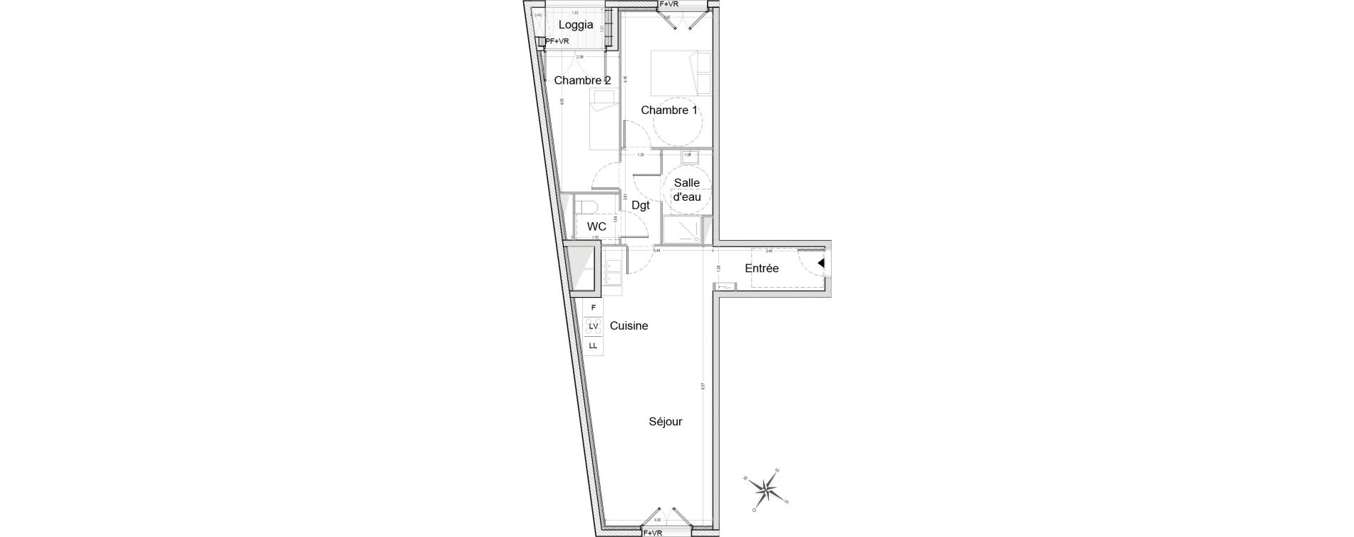 Appartement T3 de 67,04 m2 &agrave; Bezons Agriculture