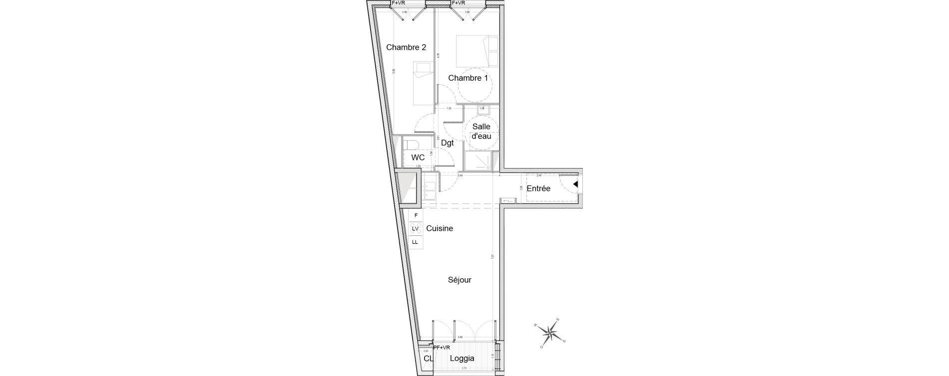 Appartement T3 de 65,90 m2 &agrave; Bezons Agriculture