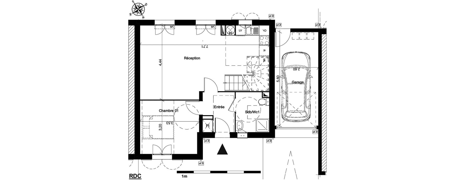 Maison T5 de 89,80 m2 &agrave; Boissy-L'Aillerie Centre