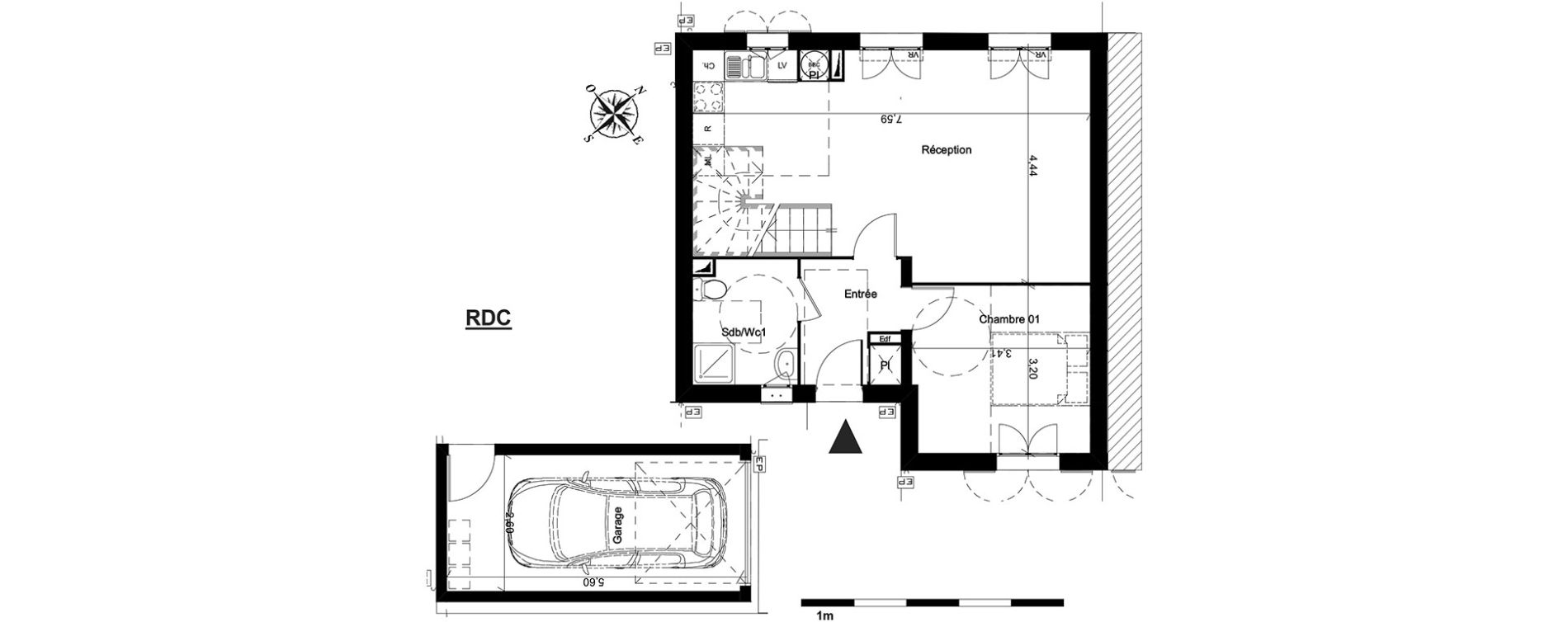 Maison T5 de 88,16 m2 &agrave; Boissy-L'Aillerie Centre
