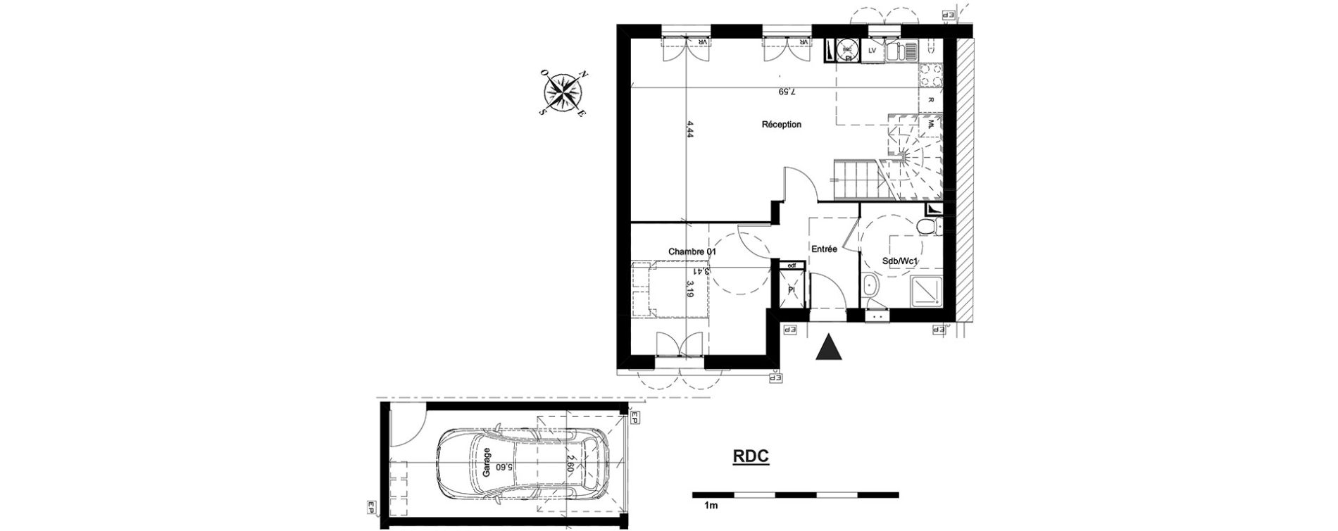 Maison T5 de 89,52 m2 &agrave; Boissy-L'Aillerie Centre