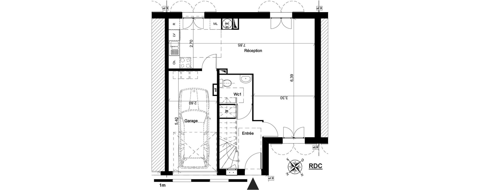Maison T4 de 80,14 m2 &agrave; Boissy-L'Aillerie Centre