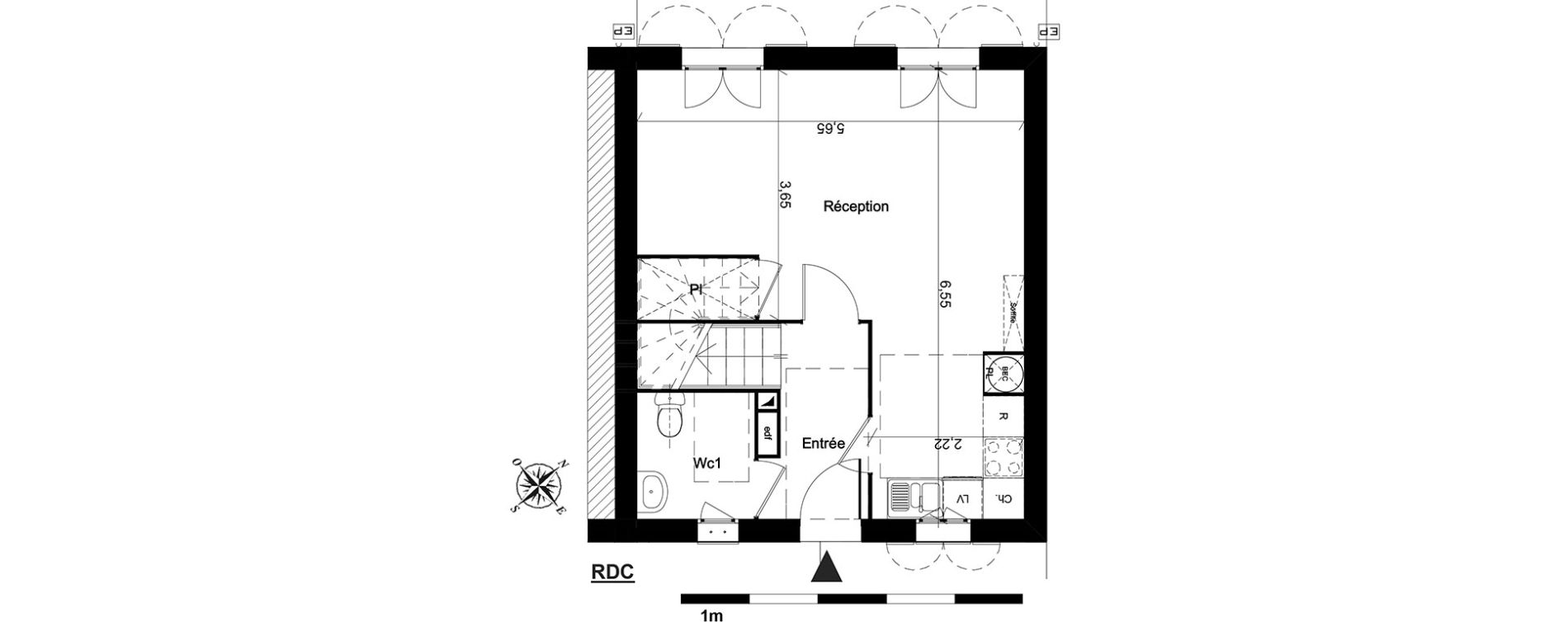 Maison T3 de 66,43 m2 &agrave; Boissy-L'Aillerie Centre