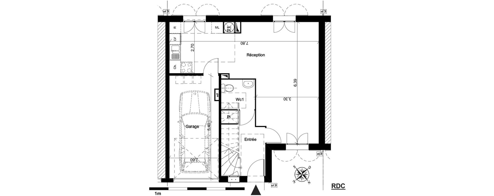 Maison T4 de 80,71 m2 &agrave; Boissy-L'Aillerie Centre