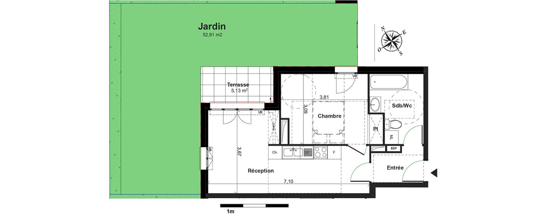 Appartement T2 de 41,90 m2 &agrave; Boissy-L'Aillerie Centre