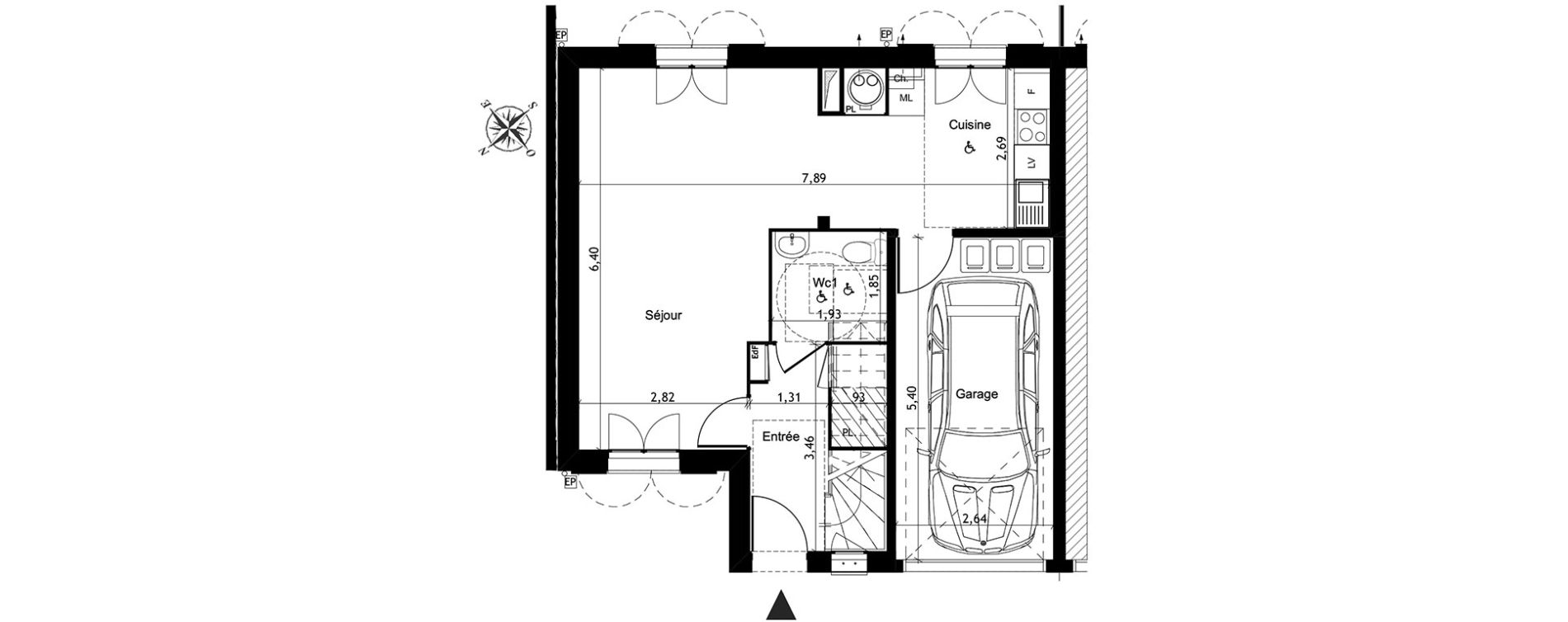 Maison T4 de 79,52 m2 &agrave; Boissy-L'Aillerie Centre