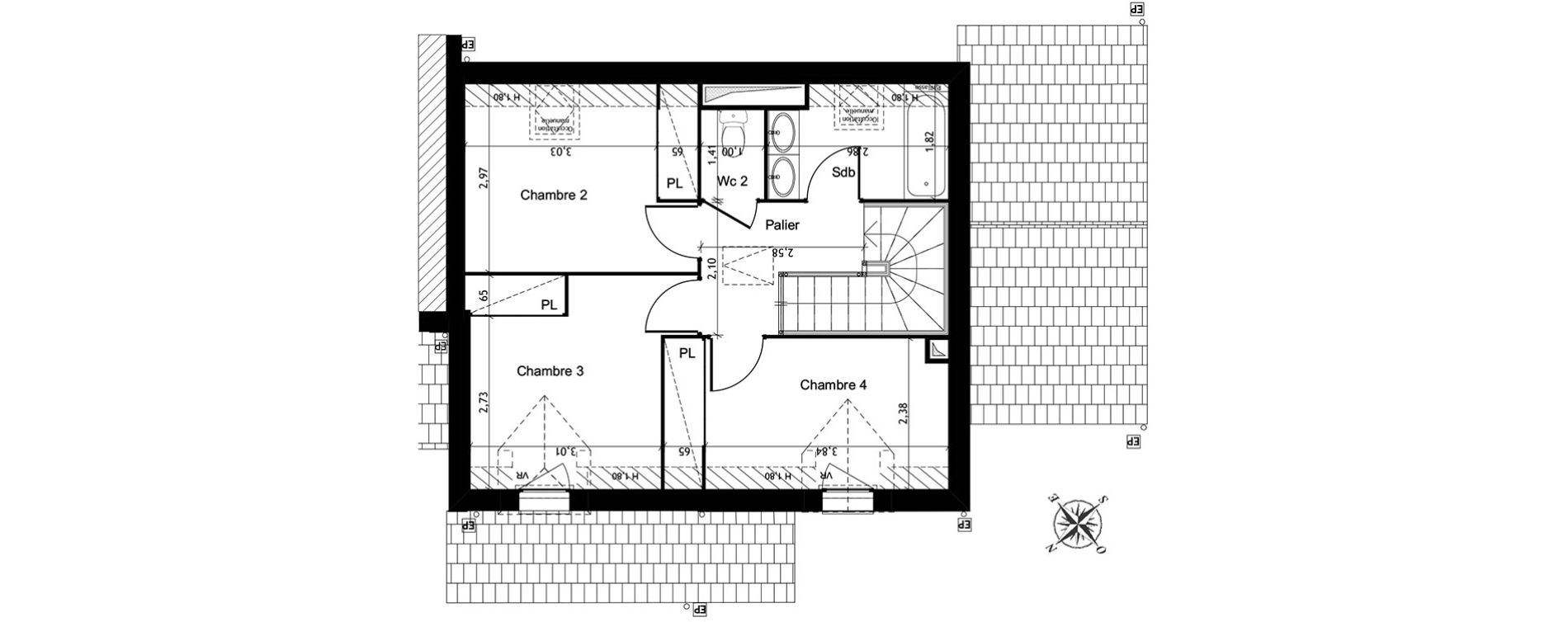 Maison T5 de 87,00 m2 &agrave; Boissy-L'Aillerie Centre