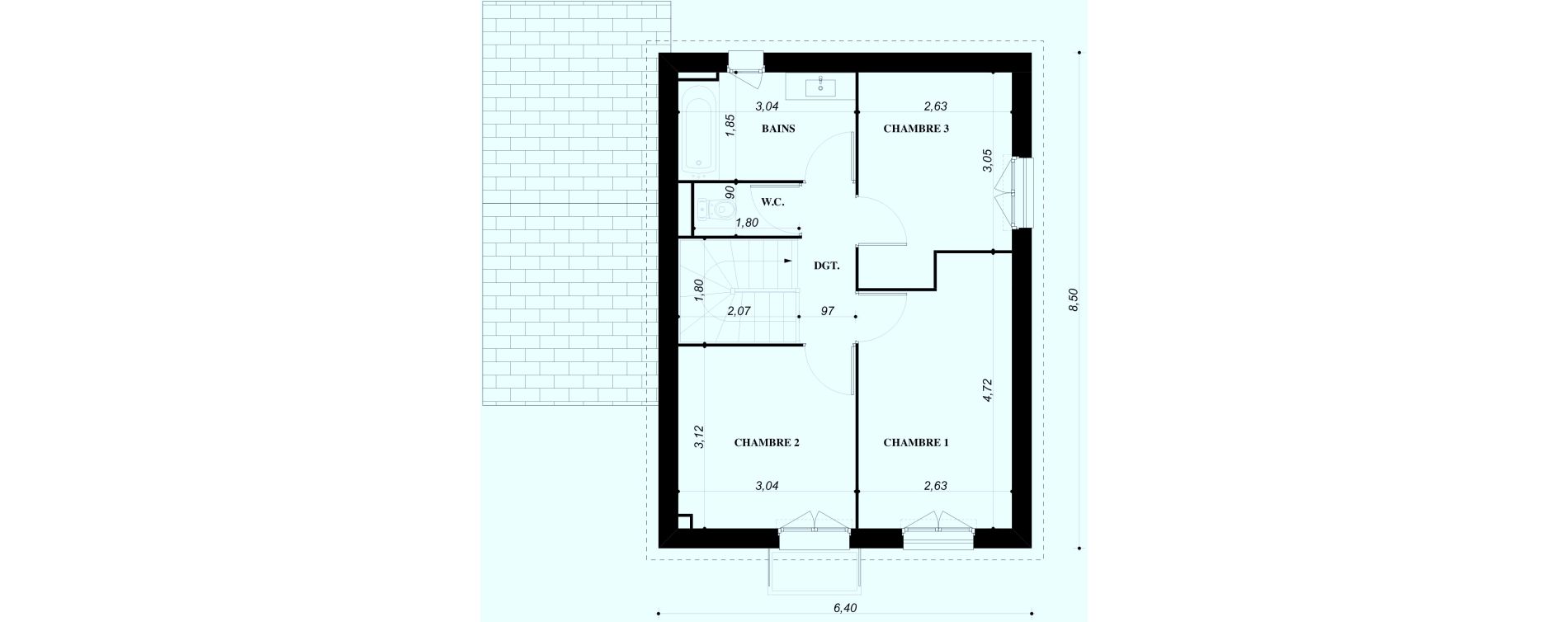 Maison T4 de 80,61 m2 &agrave; Bruy&egrave;res-Sur-Oise Centre