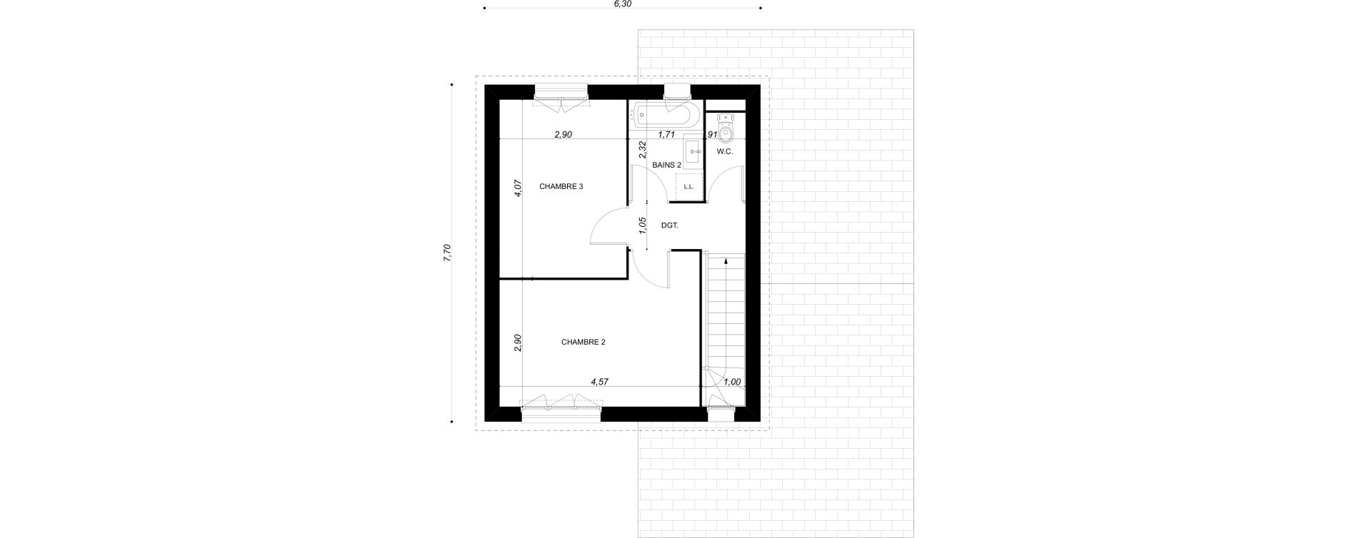 Maison T4 de 91,52 m2 &agrave; Bruy&egrave;res-Sur-Oise Centre