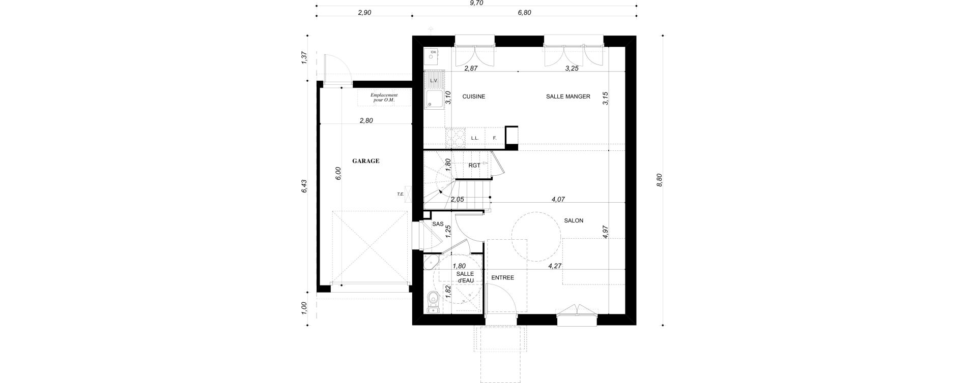 Maison T4 de 90,77 m2 &agrave; Bruy&egrave;res-Sur-Oise Centre