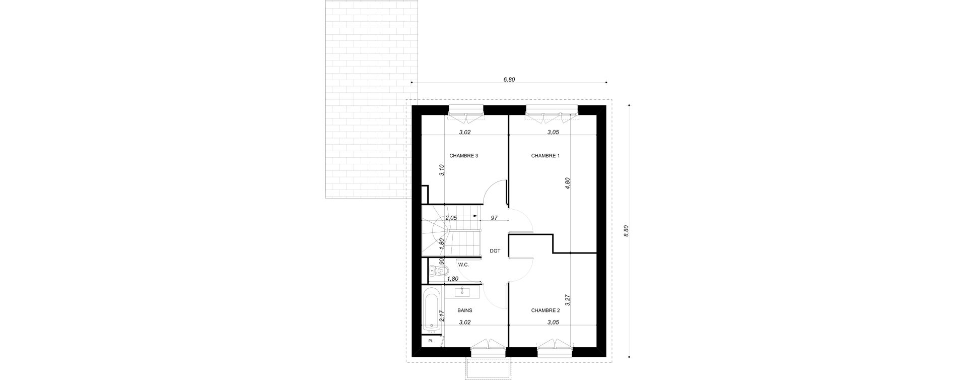 Maison T4 de 90,60 m2 &agrave; Bruy&egrave;res-Sur-Oise Centre