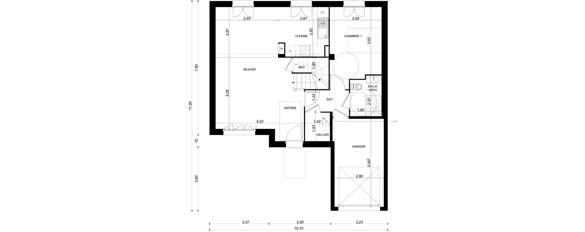 Maison T5 de 102,23 m2 &agrave; Bruy&egrave;res-Sur-Oise Centre