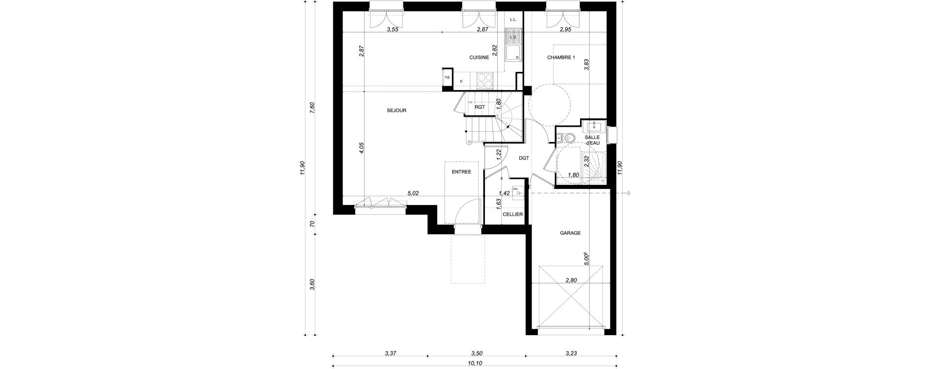 Maison T5 de 102,23 m2 &agrave; Bruy&egrave;res-Sur-Oise Centre
