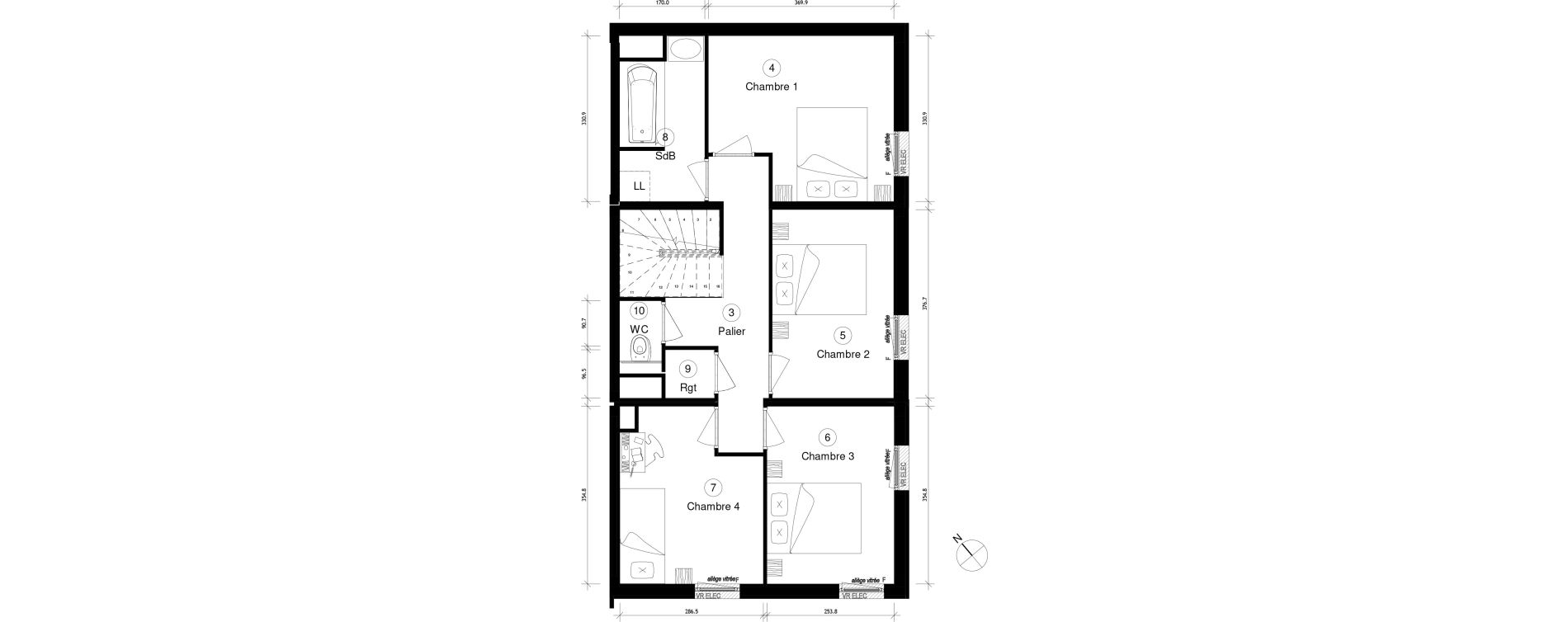 Duplex T5 de 89,15 m2 &agrave; Cergy Coteaux