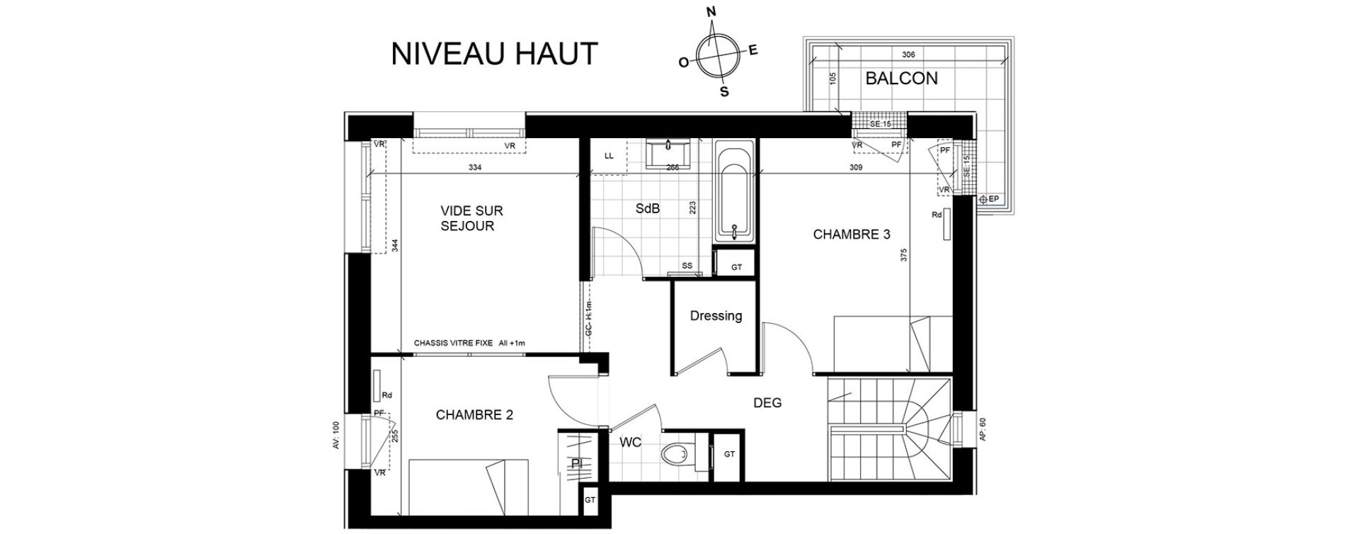 Appartement T4 de 86,60 m2 Cormeilles-En-Parisis Centre