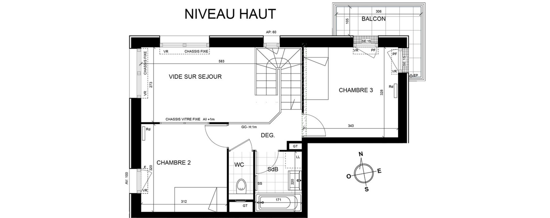 Appartement T4 de 77,40 m2 Cormeilles-En-Parisis Centre