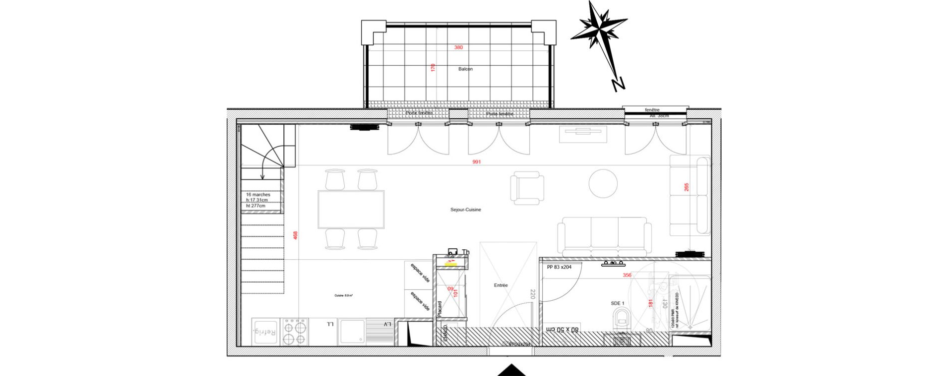 Duplex T4 de 89,26 m2 Cormeilles-En-Parisis Emy les pres